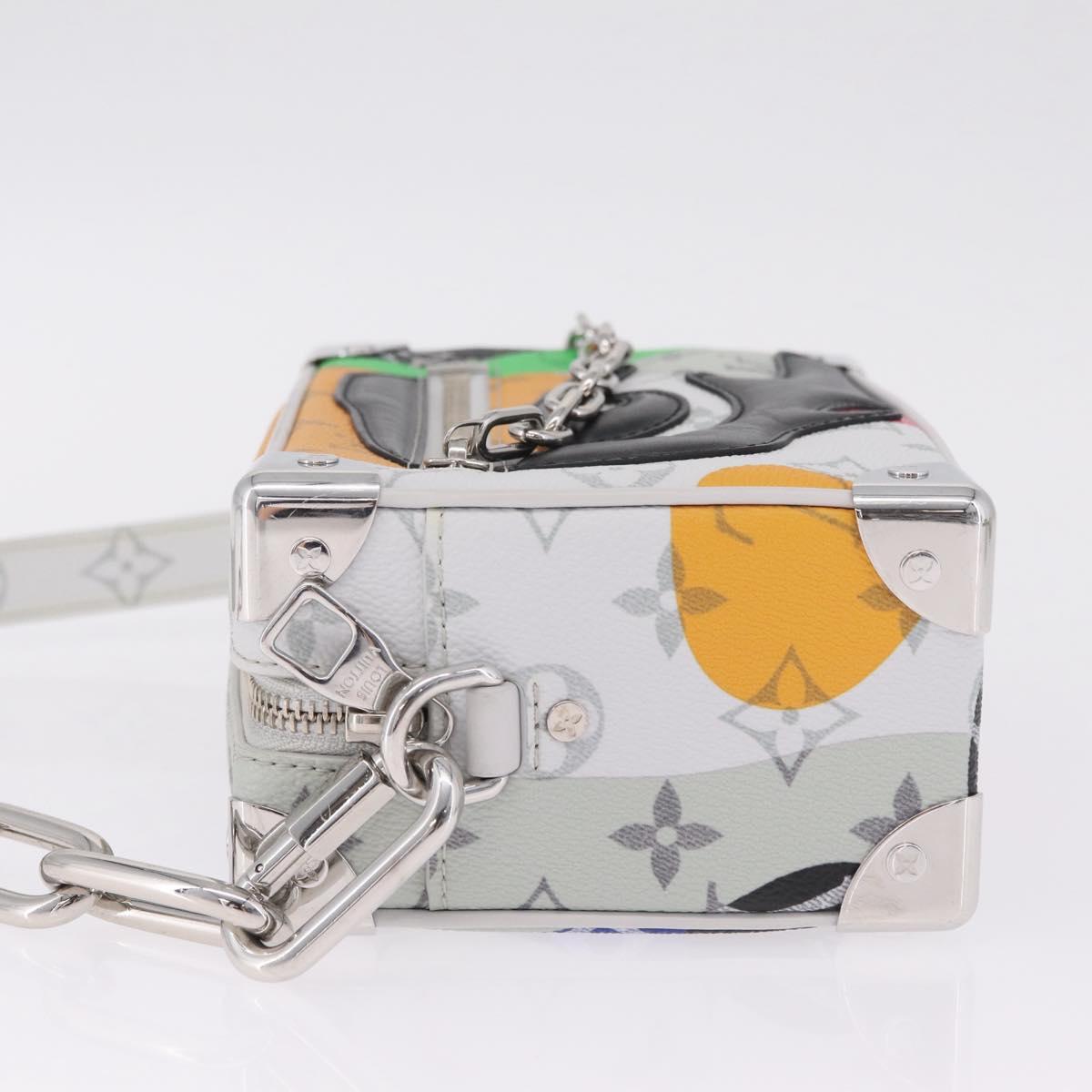 LOUIS VUITTON Monogram LV Portrait Mini Soft Trunk White M23144 Auth 210367SAM