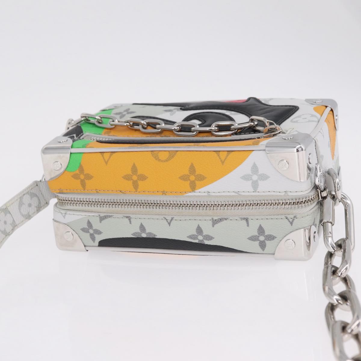 LOUIS VUITTON Monogram LV Portrait Mini Soft Trunk White M23144 Auth 210367SAM