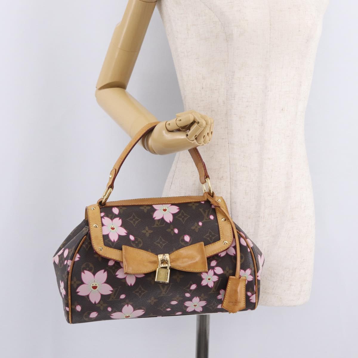 LOUIS VUITTON Monogram Cherry Blossom Sac Retro PM Bag M92012 LV Auth 210368V