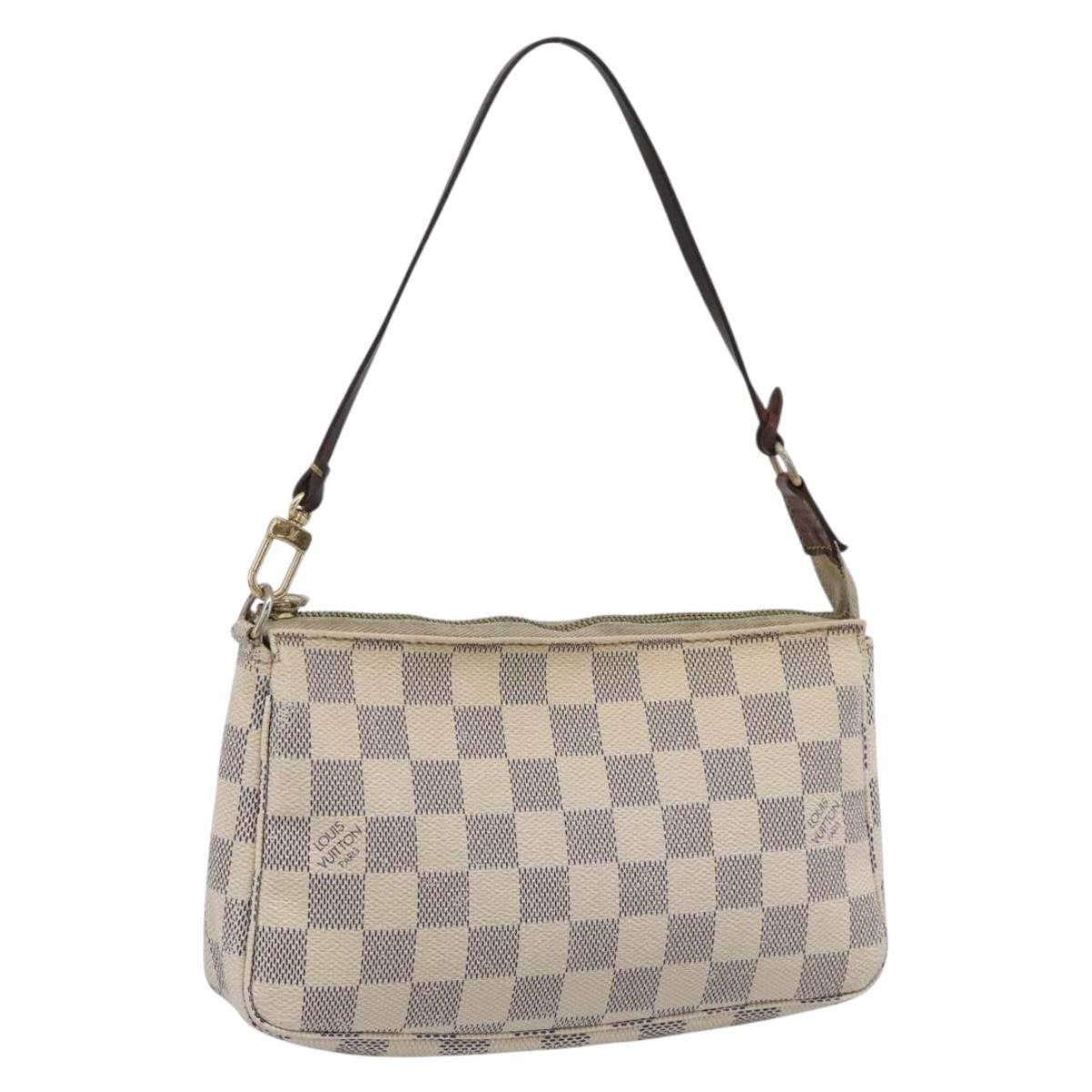 LOUIS VUITTON Damier Azur Pochette Accessoires Pouch N51986 LV Auth 210369