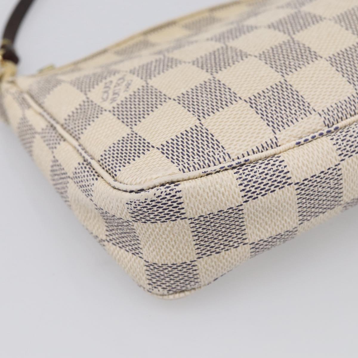 LOUIS VUITTON Damier Azur Pochette Accessoires Pouch N51986 LV Auth 210369
