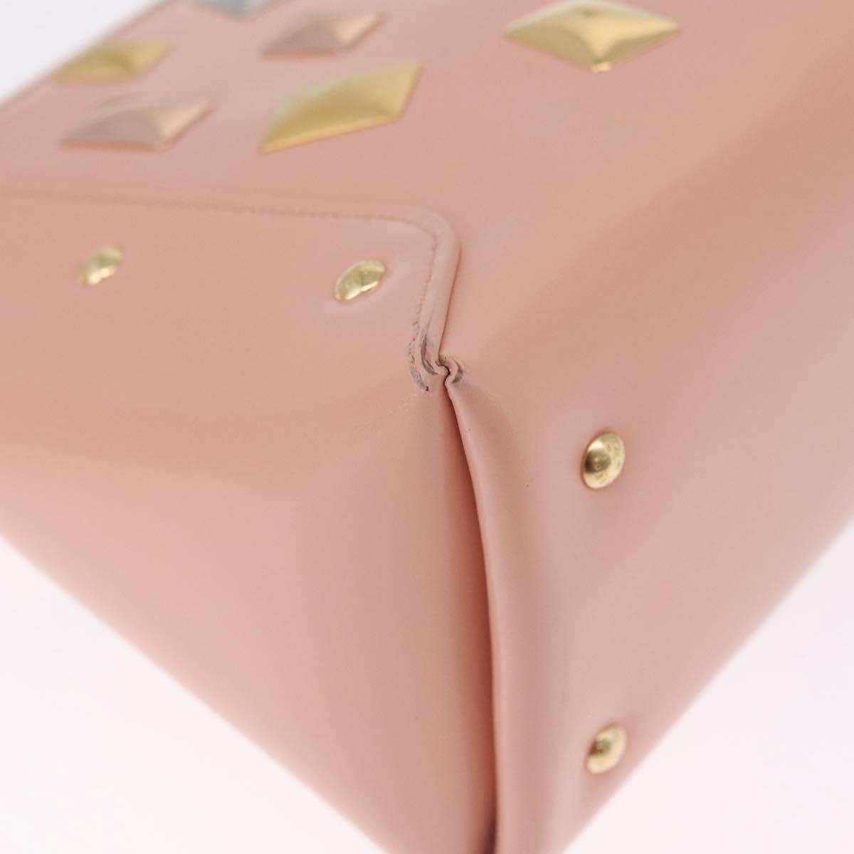 LOUIS VUITTON Sac Triangle Limited Edition PM Bag Leather Pink LV Auth 210370M