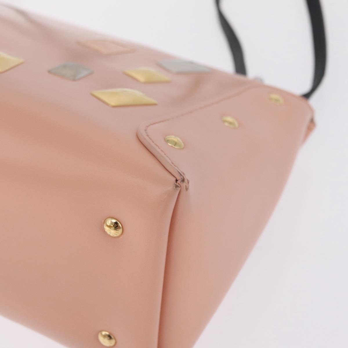 LOUIS VUITTON Sac Triangle Limited Edition PM Bag Leather Pink LV Auth 210370M