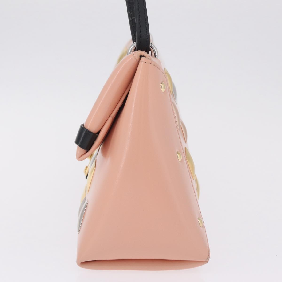 LOUIS VUITTON Sac Triangle Limited Edition PM Bag Leather Pink LV Auth 210370M