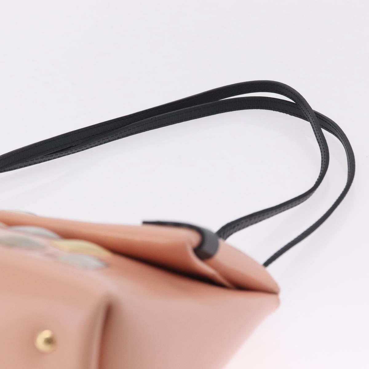 LOUIS VUITTON Sac Triangle Limited Edition PM Bag Leather Pink LV Auth 210370M