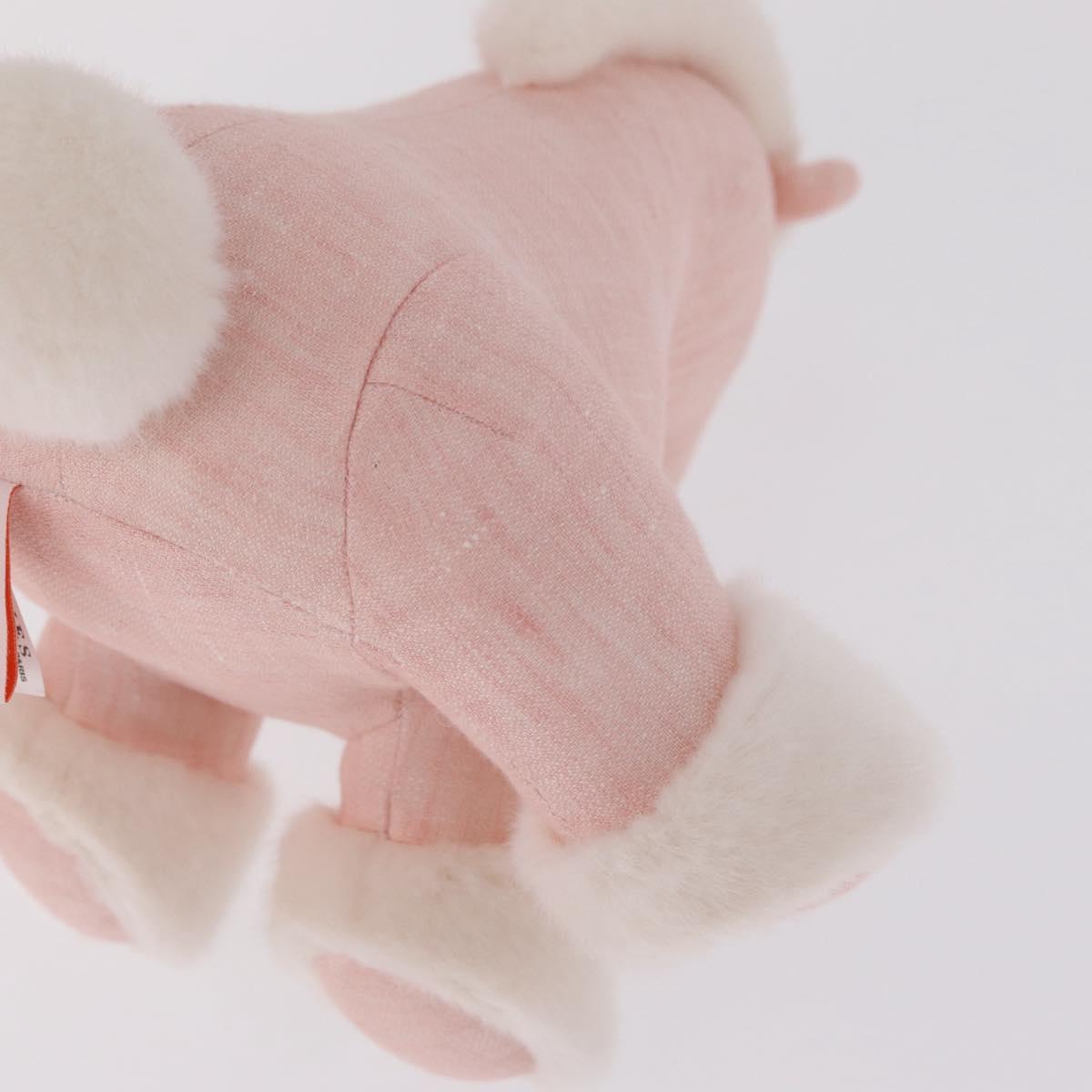 HERMES Baby Elmy Stuffed Polyester Pink Auth 210400M