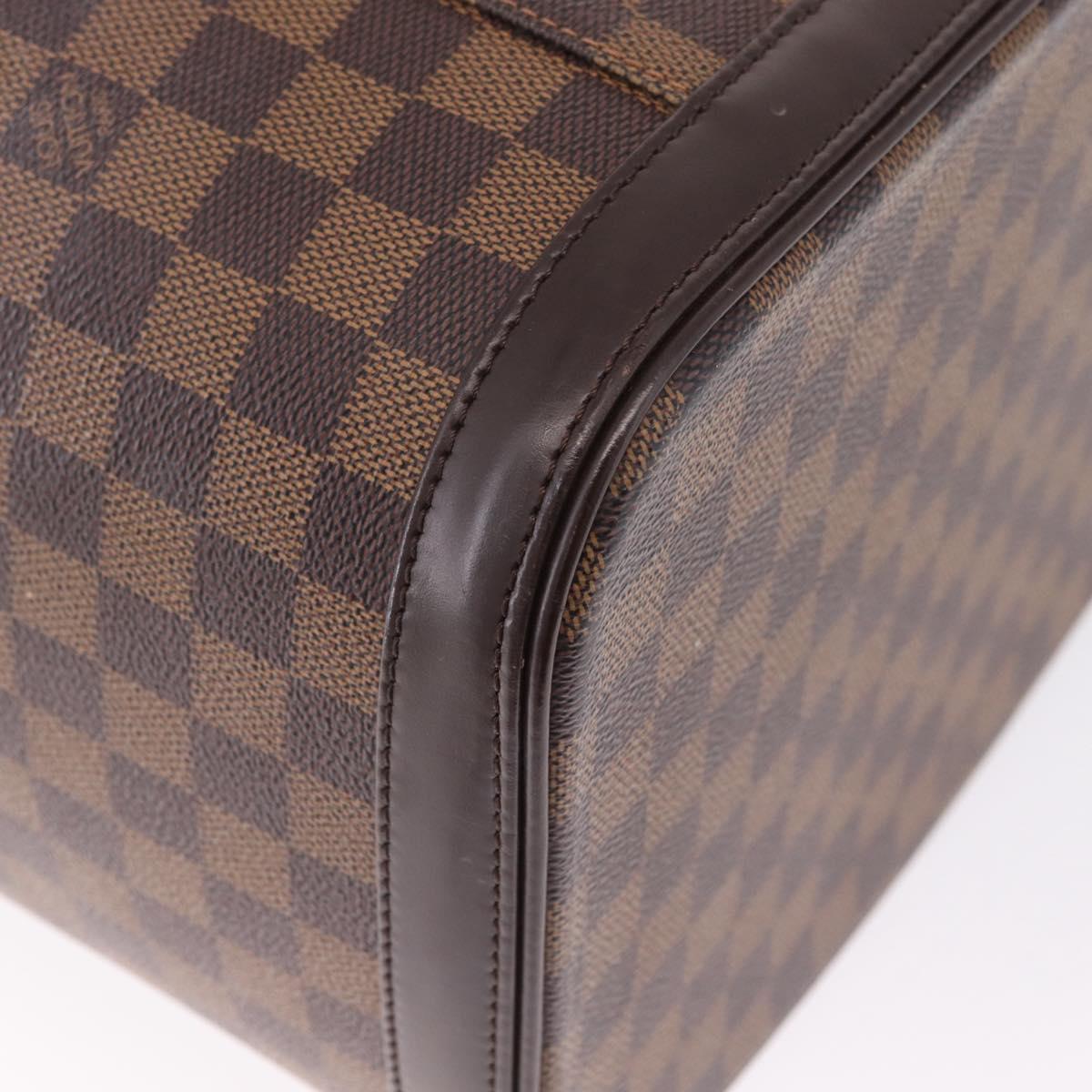 LOUIS VUITTON Damier Ebene Nice Hand Bag SPO 2way N47280 LV Auth 210404A