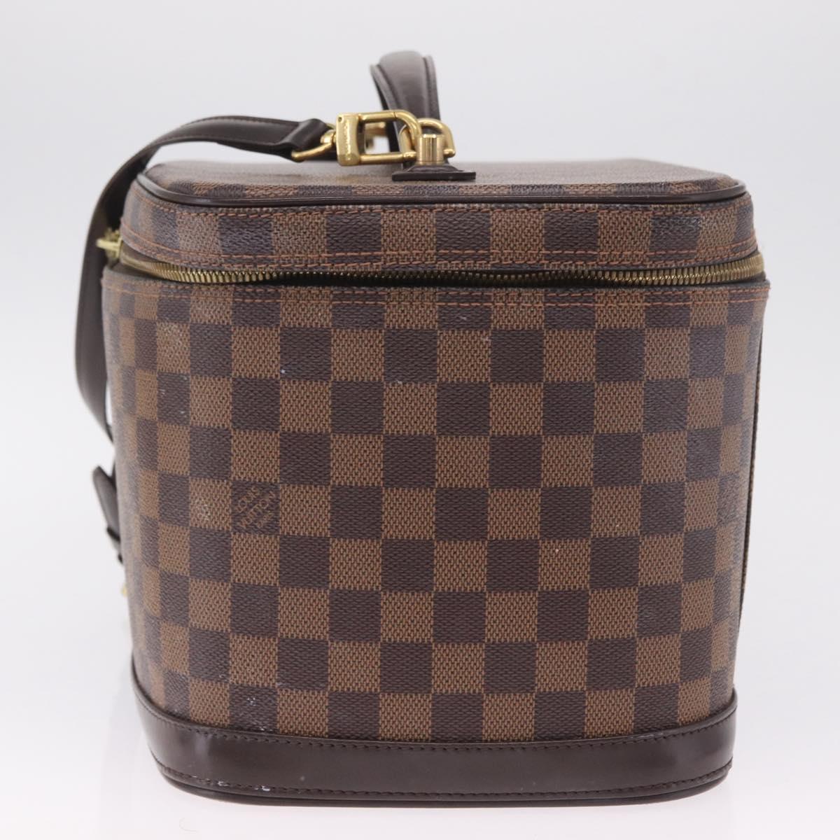 LOUIS VUITTON Damier Ebene Nice Hand Bag SPO 2way N47280 LV Auth 210404A