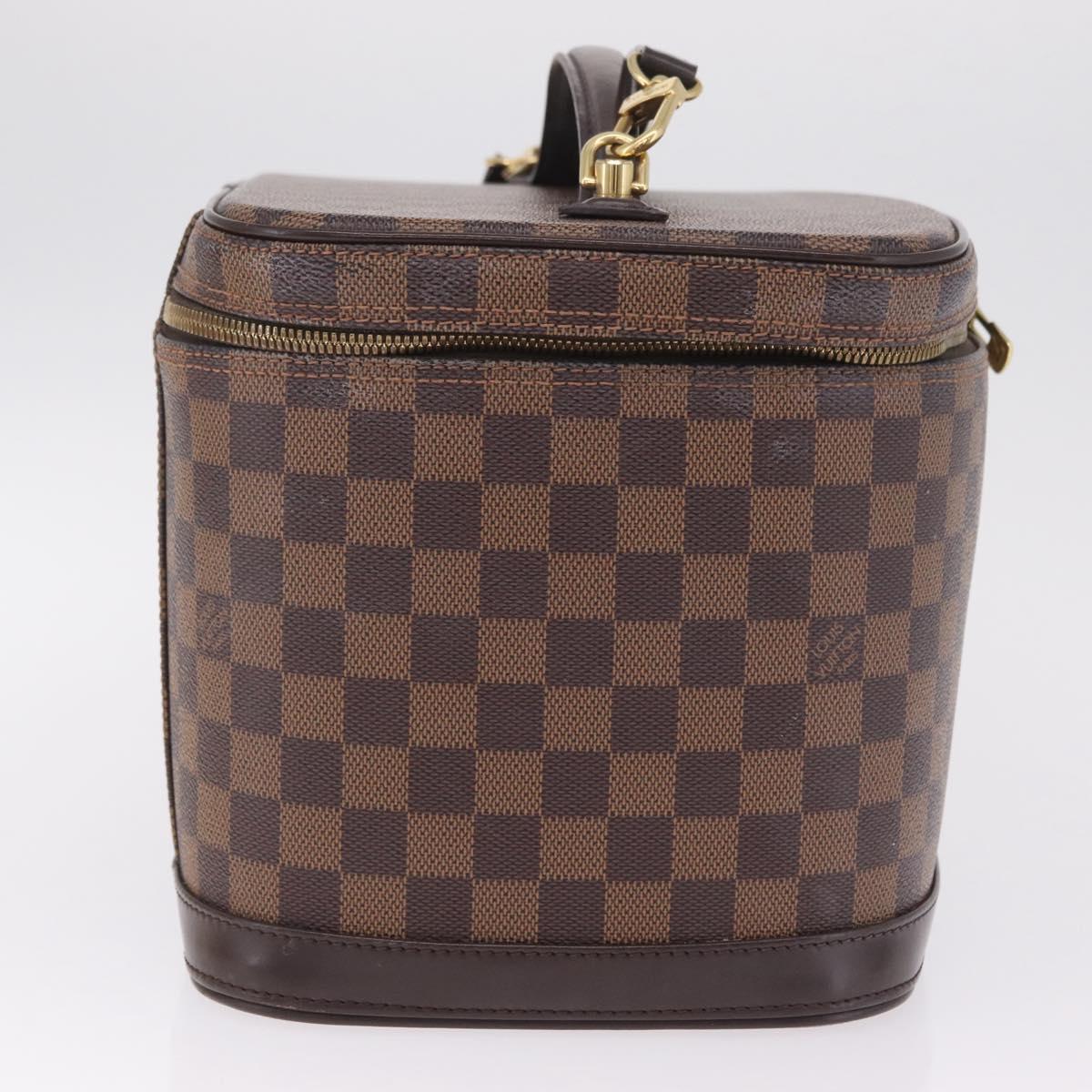 LOUIS VUITTON Damier Ebene Nice Hand Bag SPO 2way N47280 LV Auth 210404A