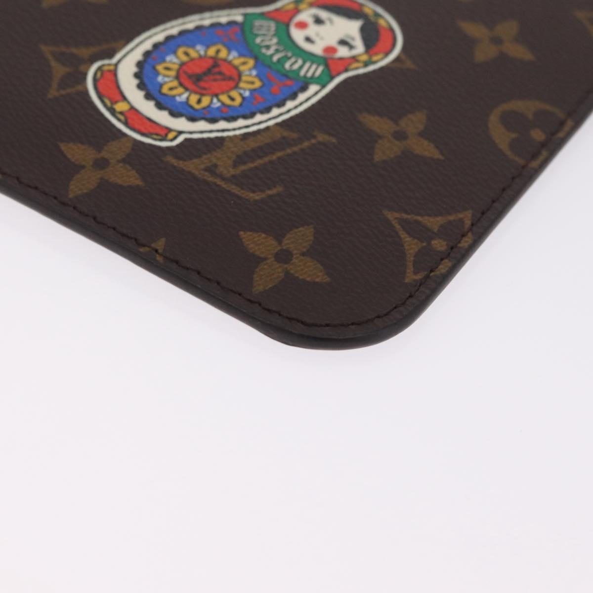 LOUIS VUITTON Monogram Neverfull MM Pouch My LV World Tour Pouch LV Auth 210410V