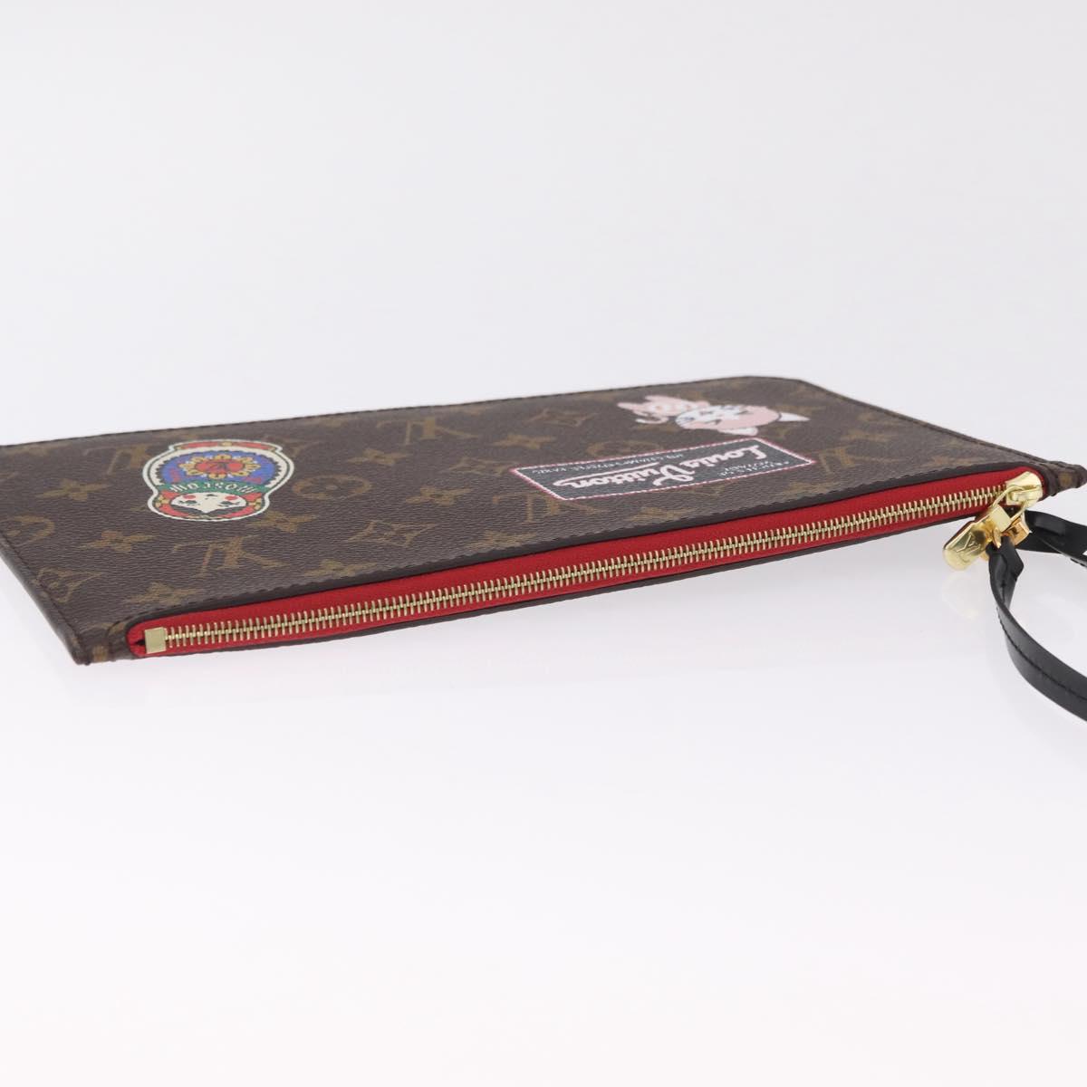 LOUIS VUITTON Monogram Neverfull MM Pouch My LV World Tour Pouch LV Auth 210410V