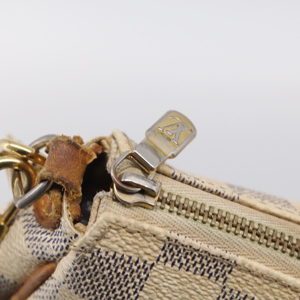 LOUIS VUITTON Damier Azur Eva Shoulder Bag 2way N55214 LV Auth 210415A