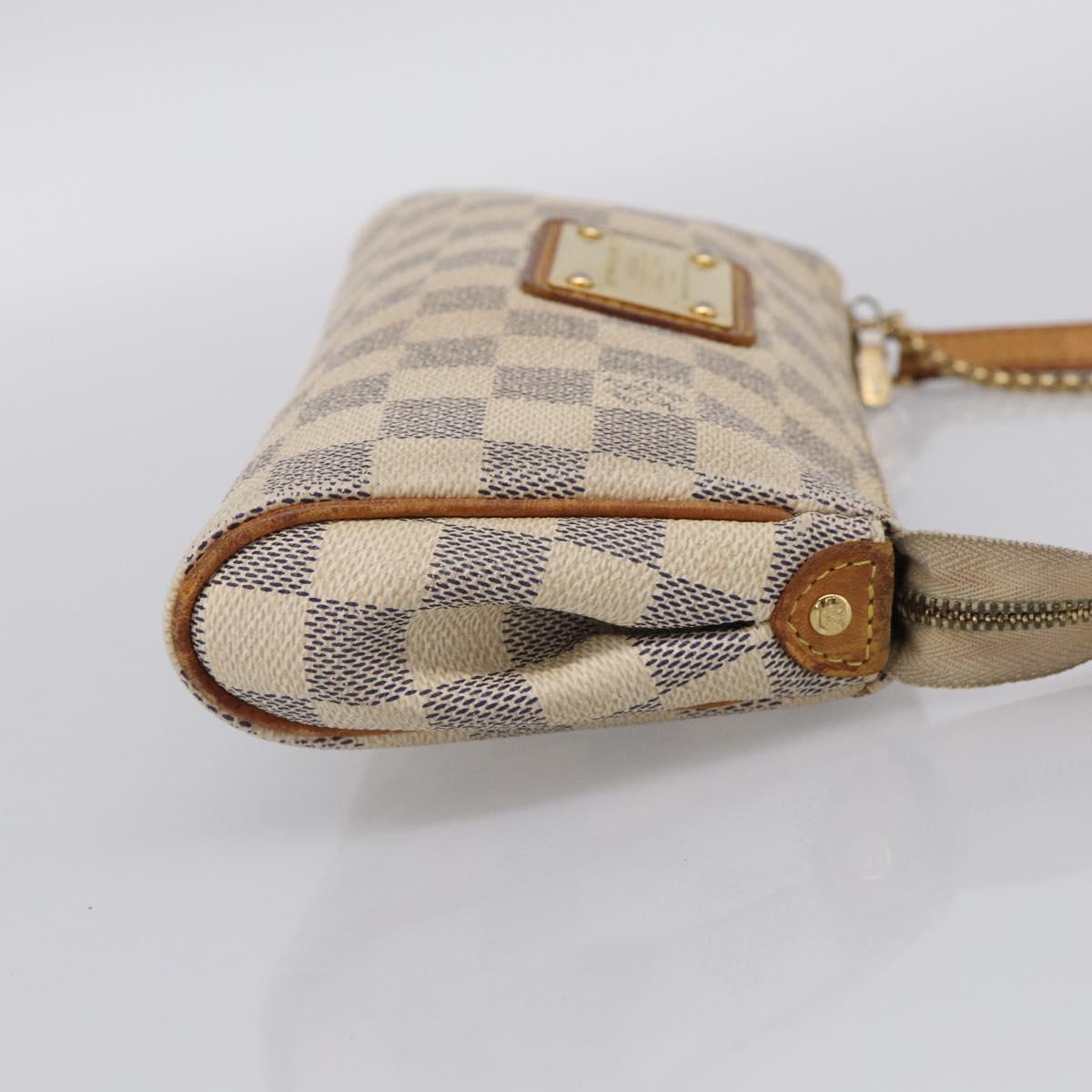 LOUIS VUITTON Damier Azur Eva Shoulder Bag 2way N55214 LV Auth 210415A