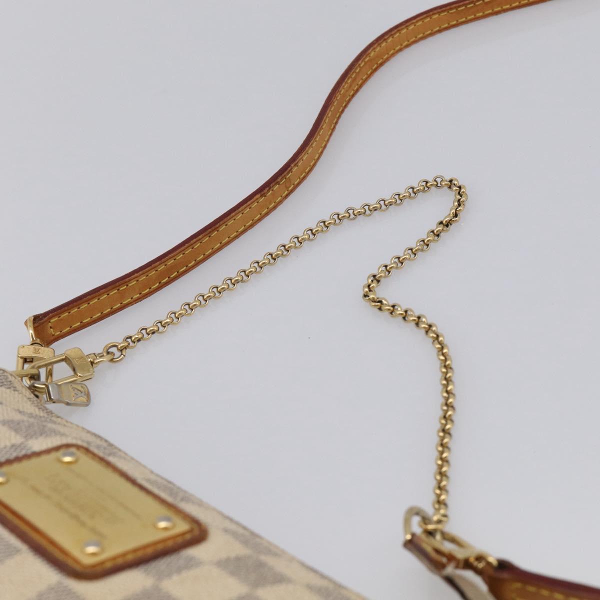 LOUIS VUITTON Damier Azur Eva Shoulder Bag 2way N55214 LV Auth 210415A