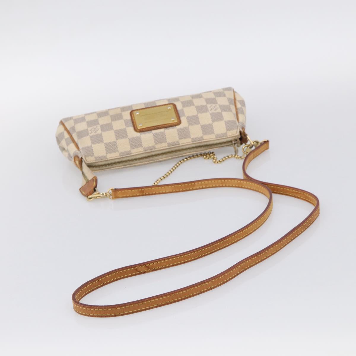 LOUIS VUITTON Damier Azur Eva Shoulder Bag 2way N55214 LV Auth 210415A