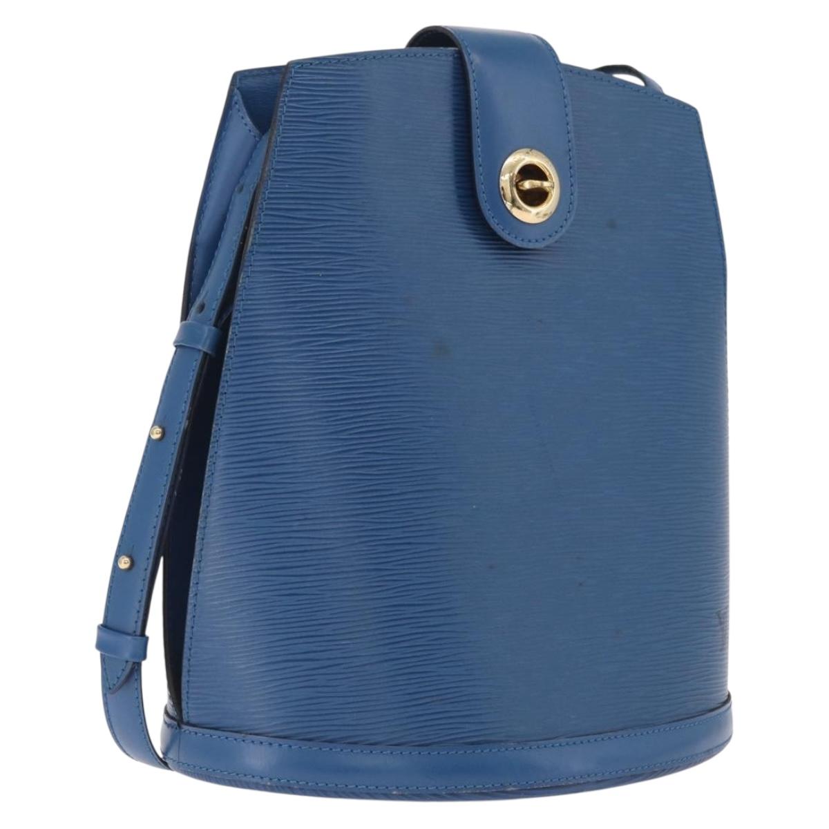 LOUIS VUITTON Epi Cluny Shoulder Bag Blue M52255 LV Auth 210417