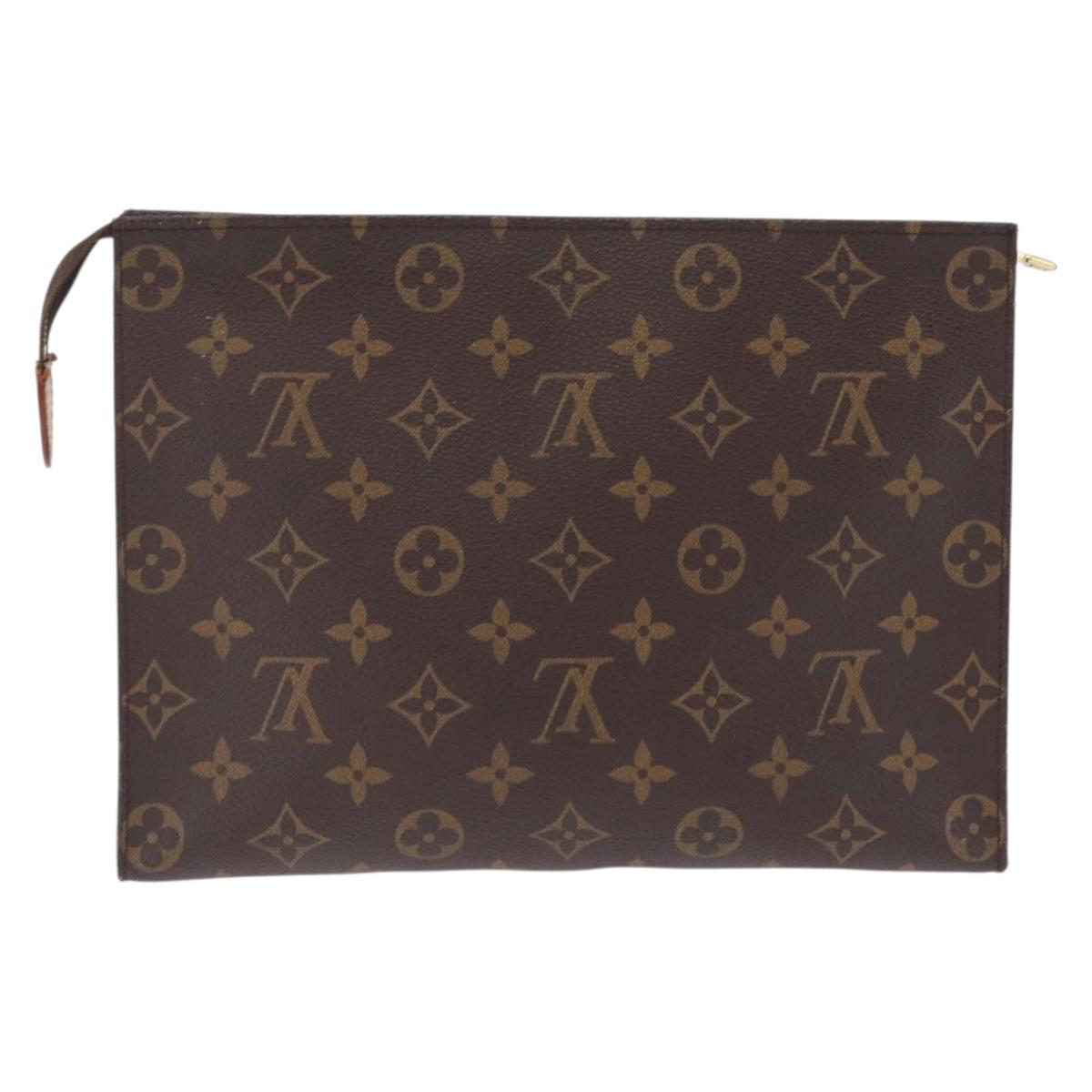 LOUIS VUITTON Monogram Poche Toilette 26 Pouch M47542 LV Auth 210418