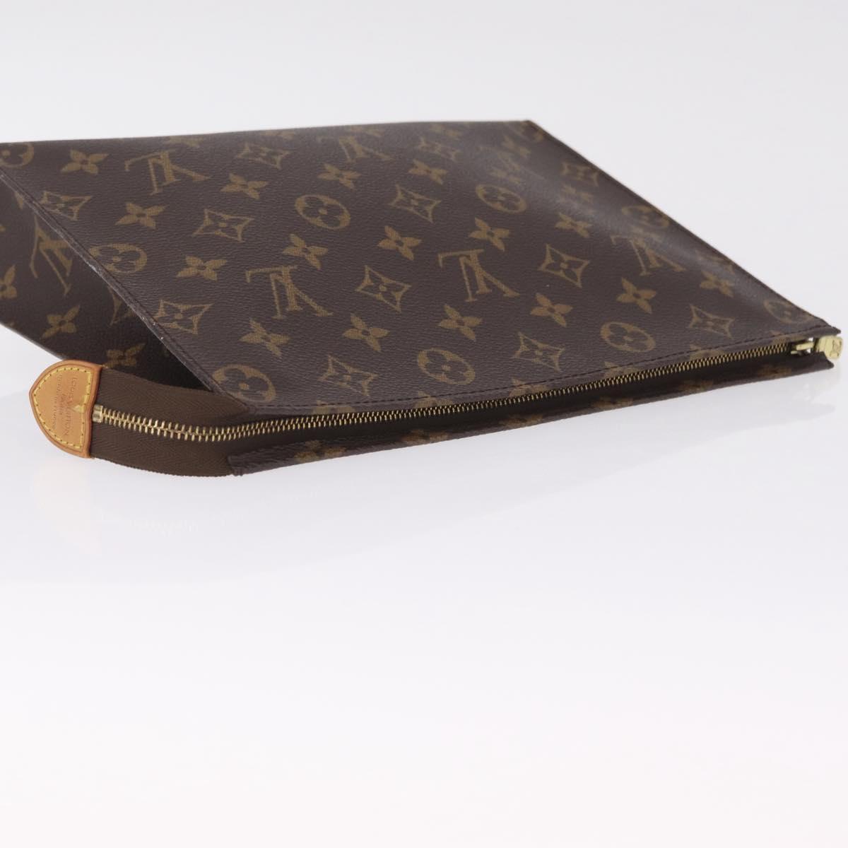 LOUIS VUITTON Monogram Poche Toilette 26 Pouch M47542 LV Auth 210418