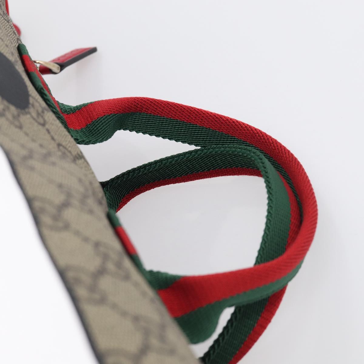 GUCCI GG Supreme Web Sherry Line Children's Dog Bag 2way 793849 Auth 210419SM