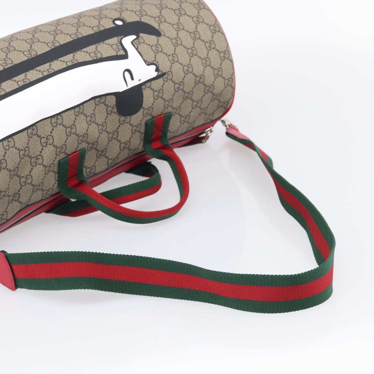 GUCCI GG Supreme Web Sherry Line Children's Dog Bag 2way 793849 Auth 210419SM