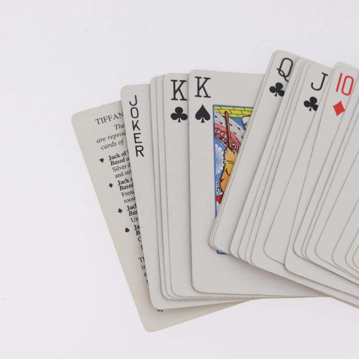 Tiffany & Co. Playing Cards Paper 2 Set White Turquoise Blue Auth 210426