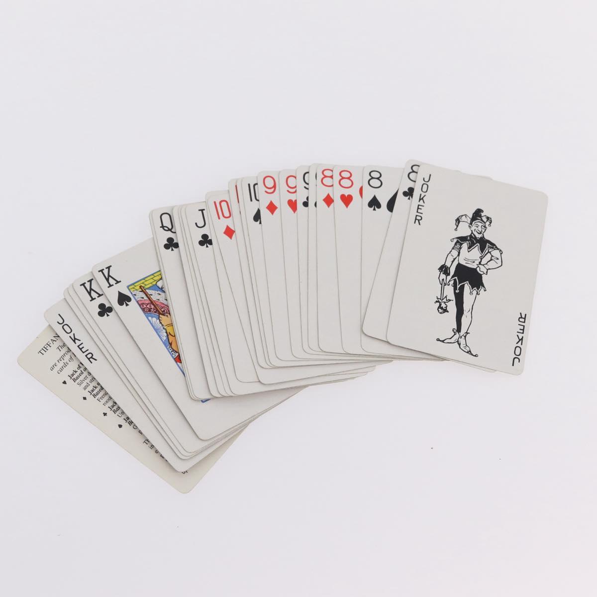 Tiffany & Co. Playing Cards Paper 2 Set White Turquoise Blue Auth 210426