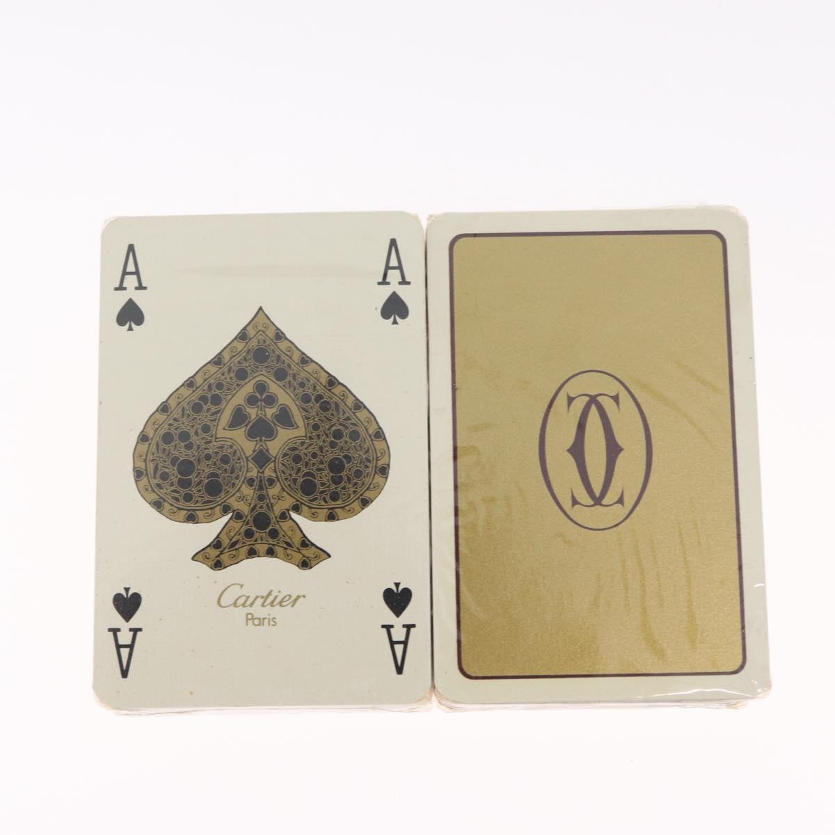 Cartier Playing Cards paper 2 Set Bordeaux Ivory Auth 210430A