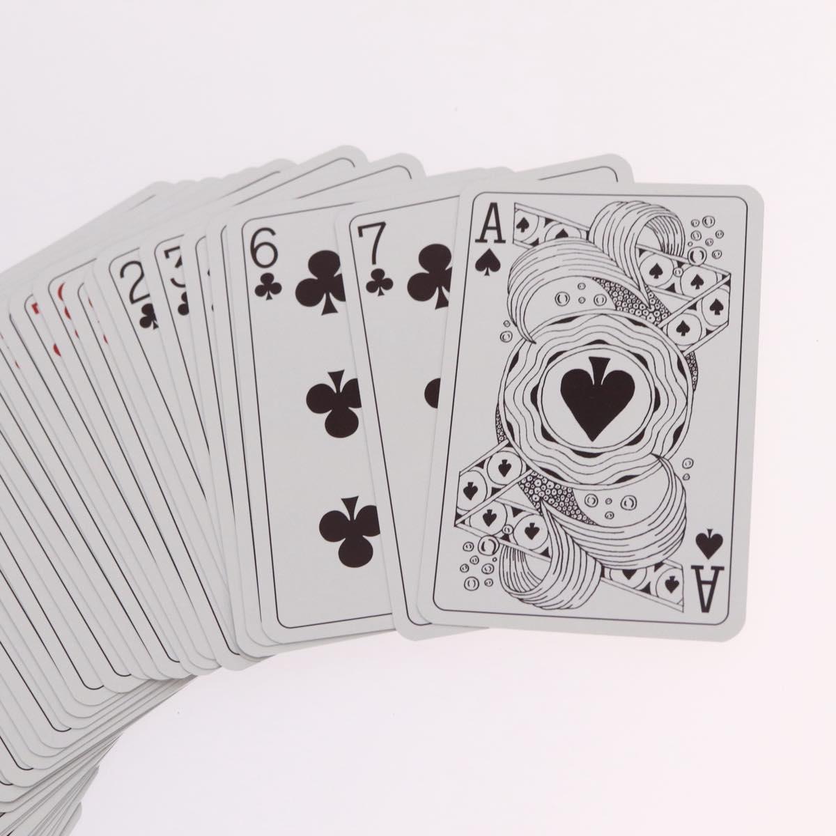 HERMES Playing Cards Paper 2 Set Red Black Auth 210431