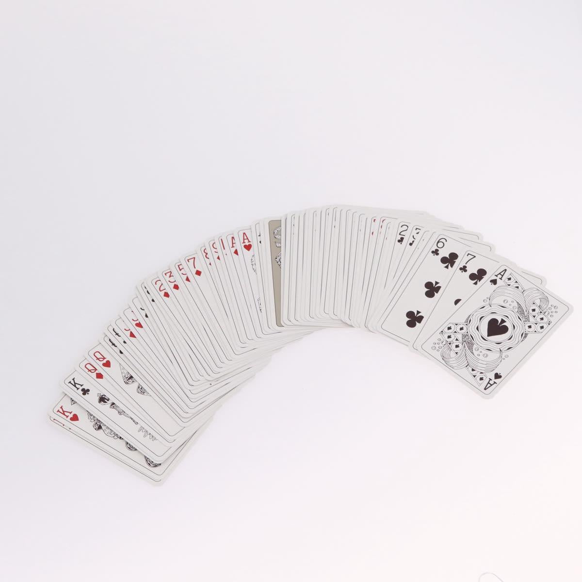 HERMES Playing Cards Paper 2 Set Red Black Auth 210431