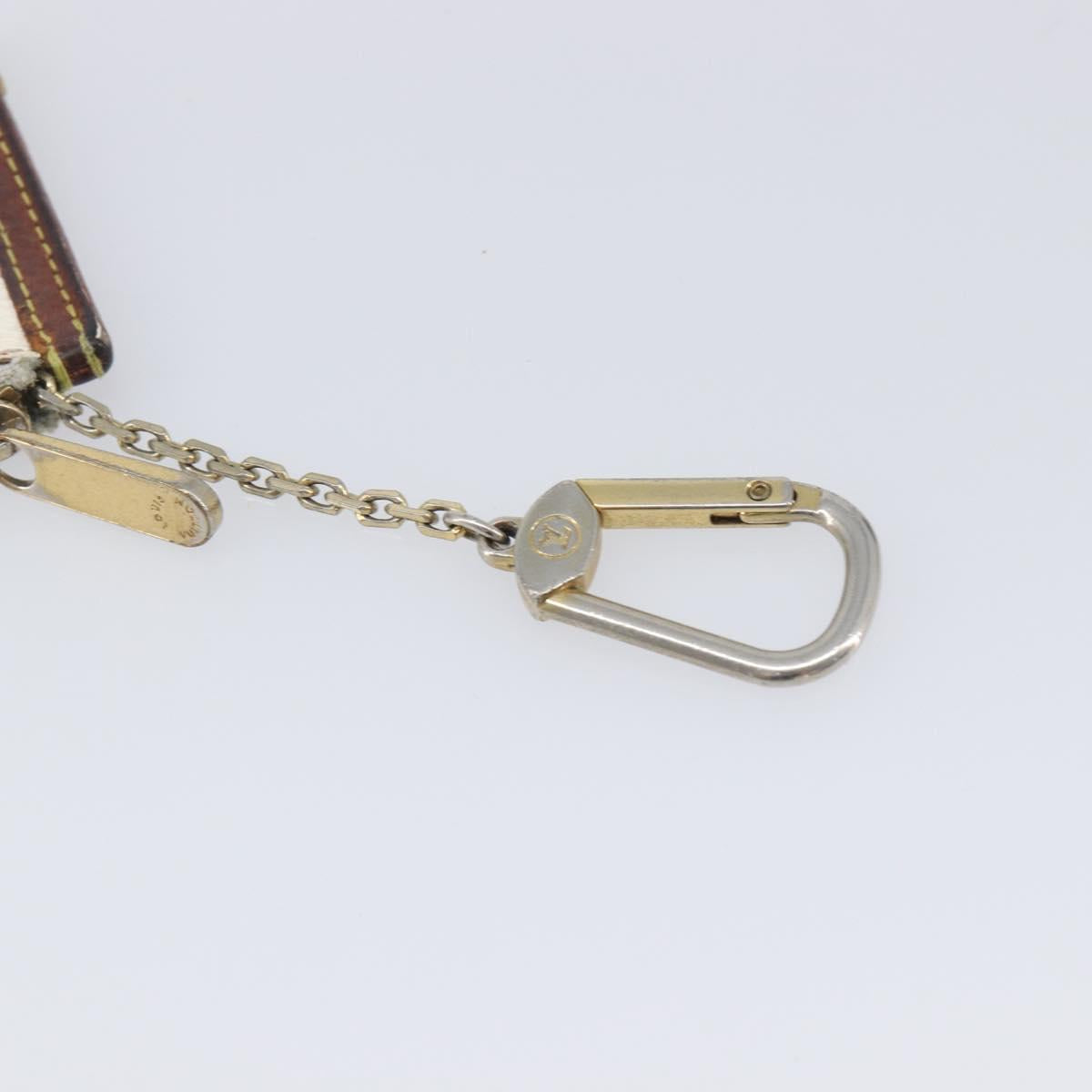 LOUIS VUITTON Monogram Multicolor Pochette Cles Purse White M92655 Auth 210445