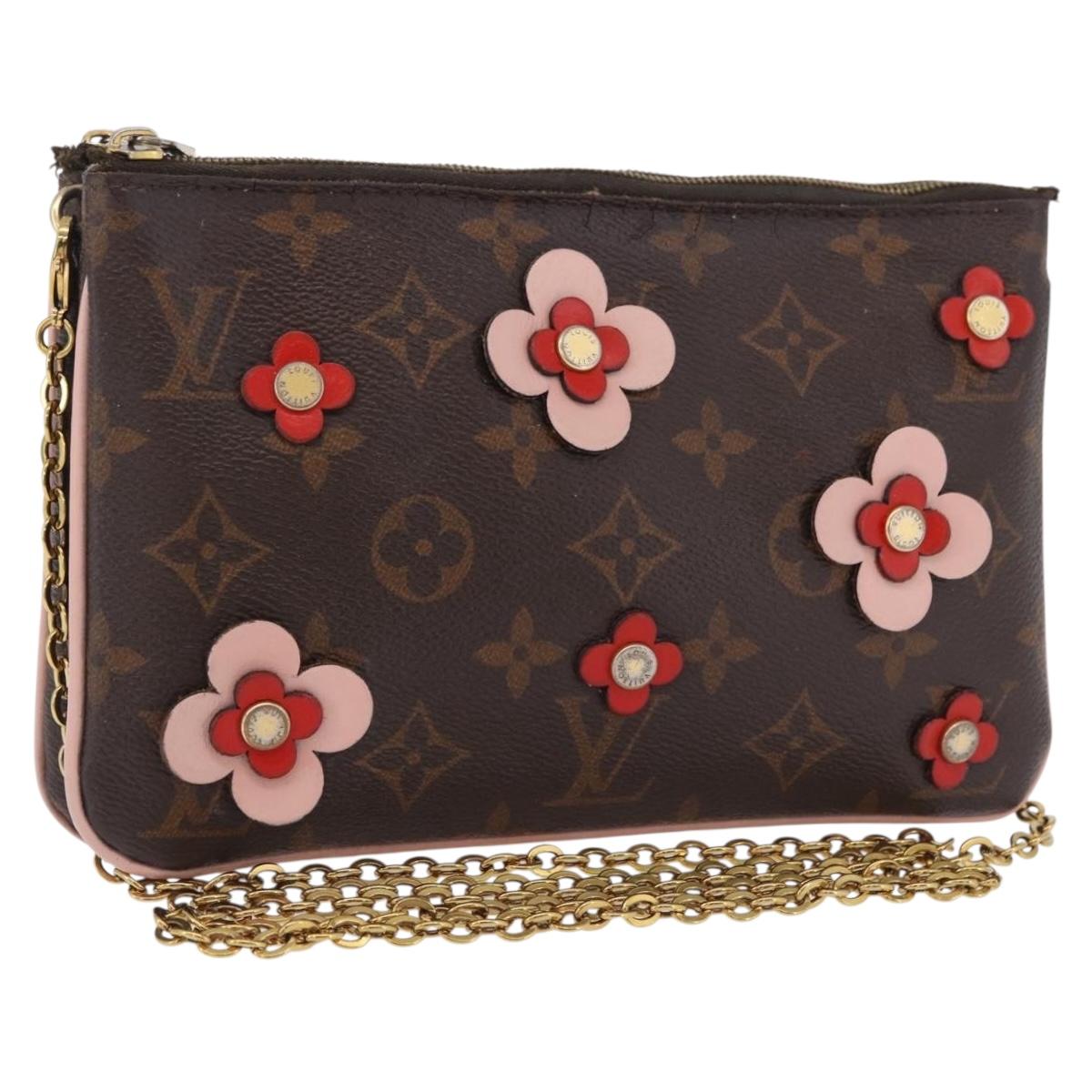 LOUIS VUITTON Monogram Pochette Double Zip Shoulder Bag M63905 LV Auth 210458A