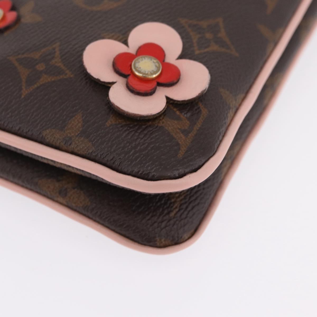 LOUIS VUITTON Monogram Pochette Double Zip Shoulder Bag M63905 LV Auth 210458A