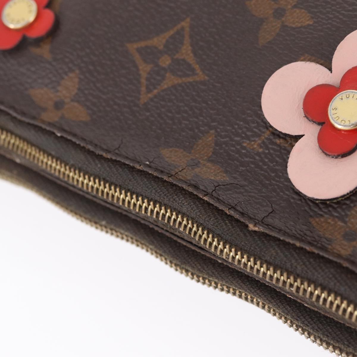 LOUIS VUITTON Monogram Pochette Double Zip Shoulder Bag M63905 LV Auth 210458A