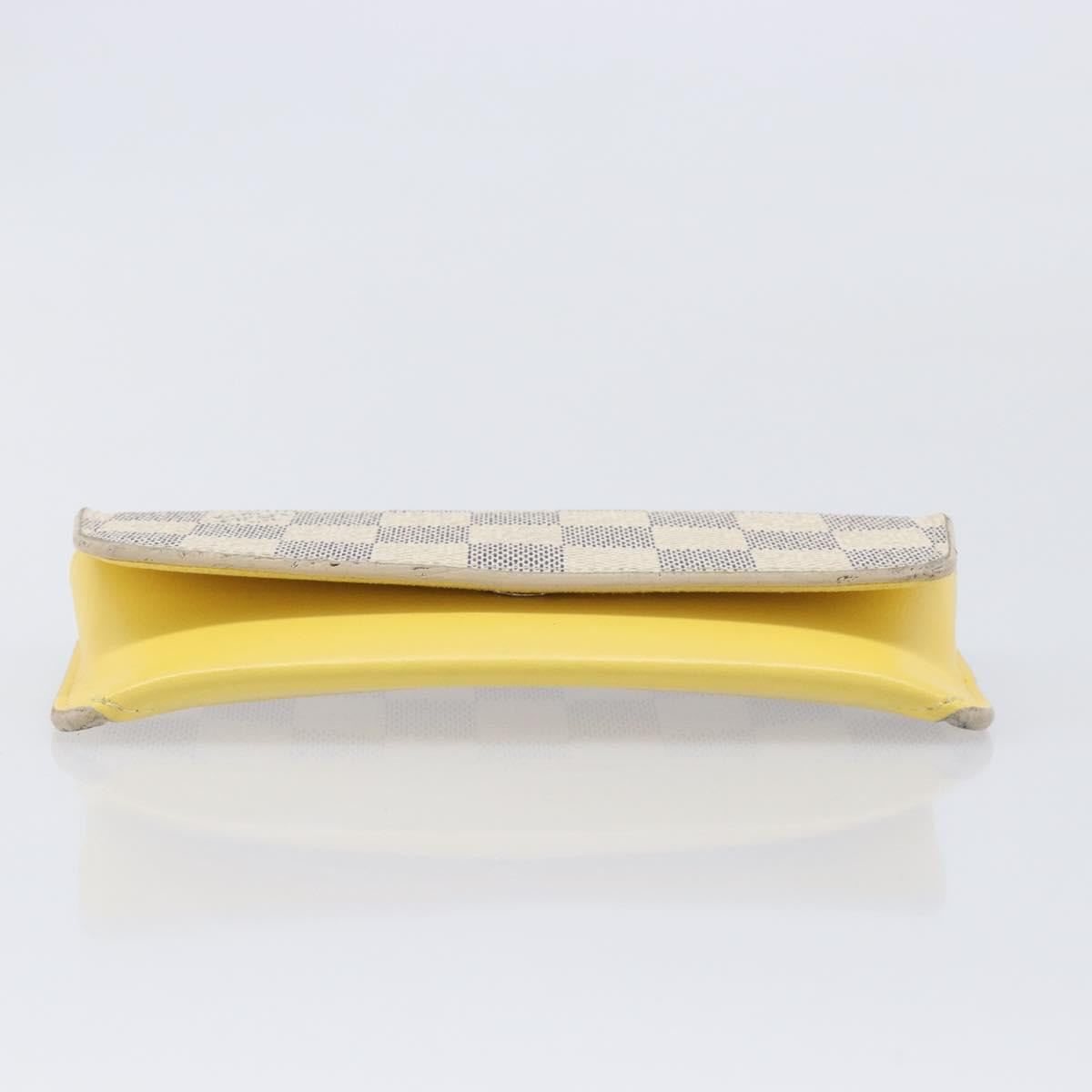 LOUIS VUITTON Damier Azur Etui Lunette Woody Glasses Case GI0388 LV Auth 210462A