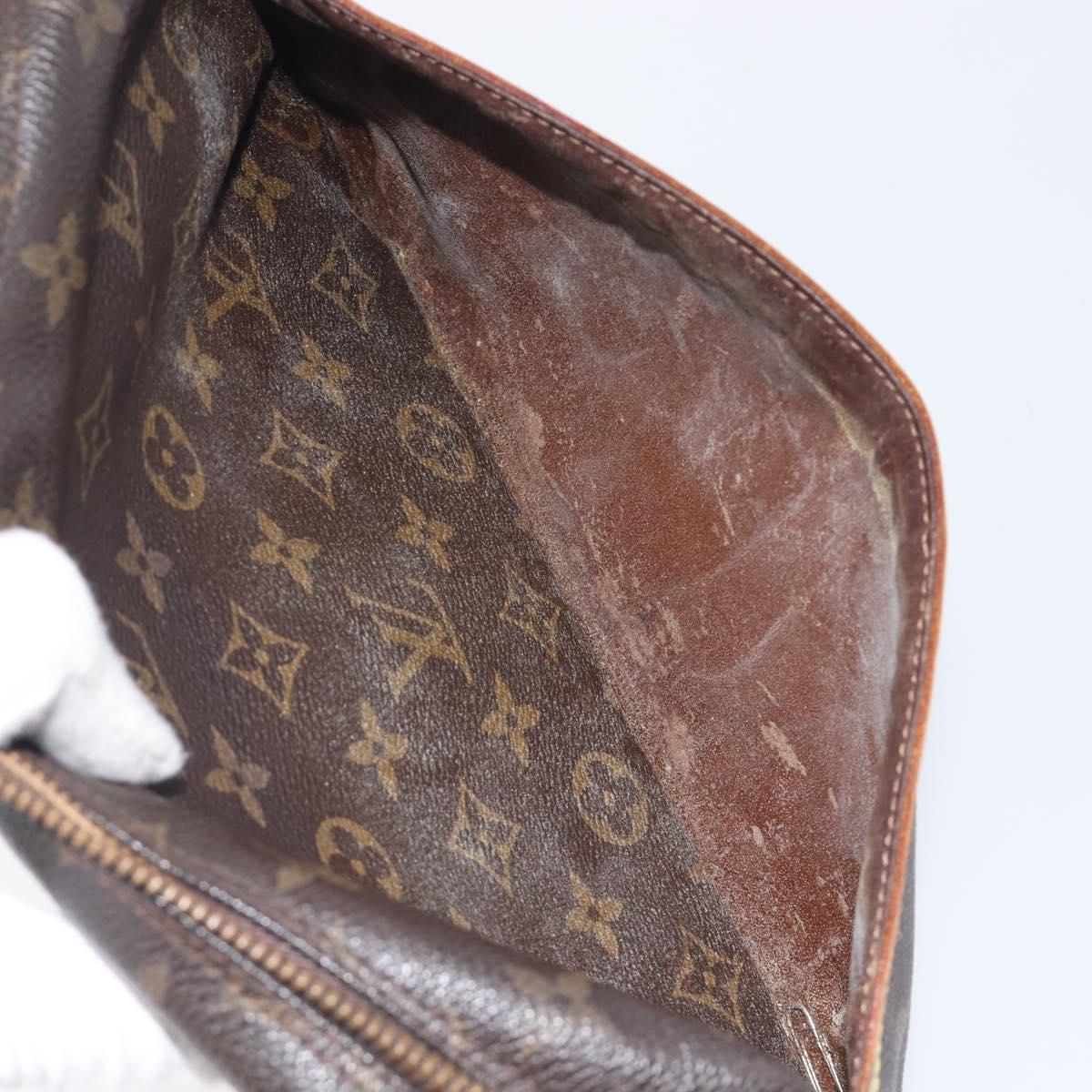 LOUIS VUITTON Monogram Compiegne 28 Clutch Bag M51845 LV Auth 210463