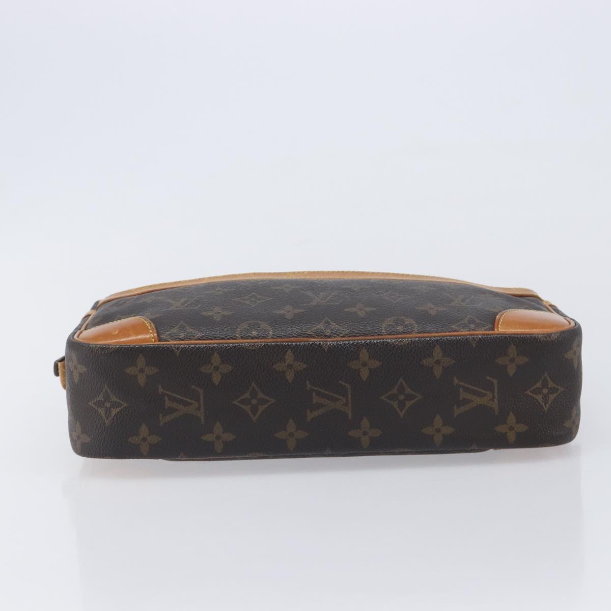 LOUIS VUITTON Monogram Compiegne 28 Clutch Bag M51845 LV Auth 210463