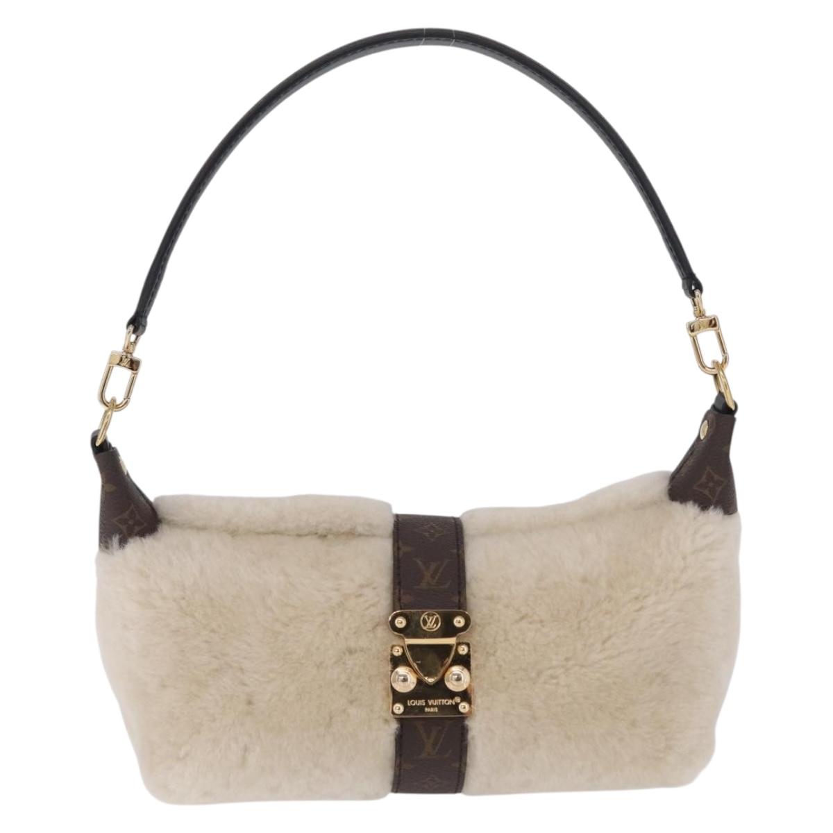 LOUIS VUITTON Monogram Pochette Mia Shoulder Bag Ivory M26245 LV Auth 210465SAM