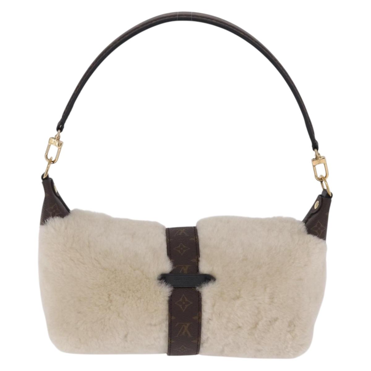 LOUIS VUITTON Monogram Pochette Mia Shoulder Bag Ivory M26245 LV Auth 210465SAM