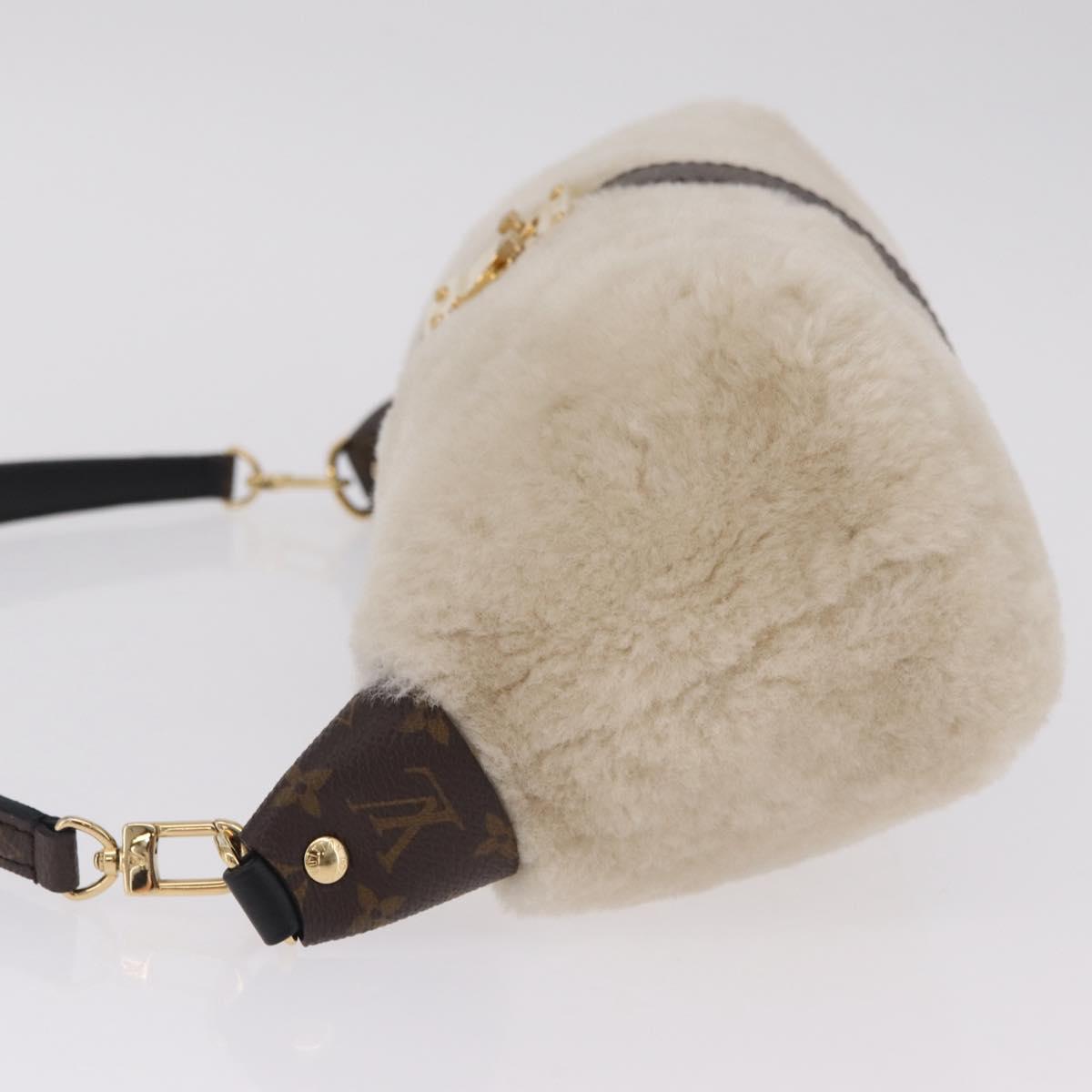 LOUIS VUITTON Monogram Pochette Mia Shoulder Bag Ivory M26245 LV Auth 210465SAM