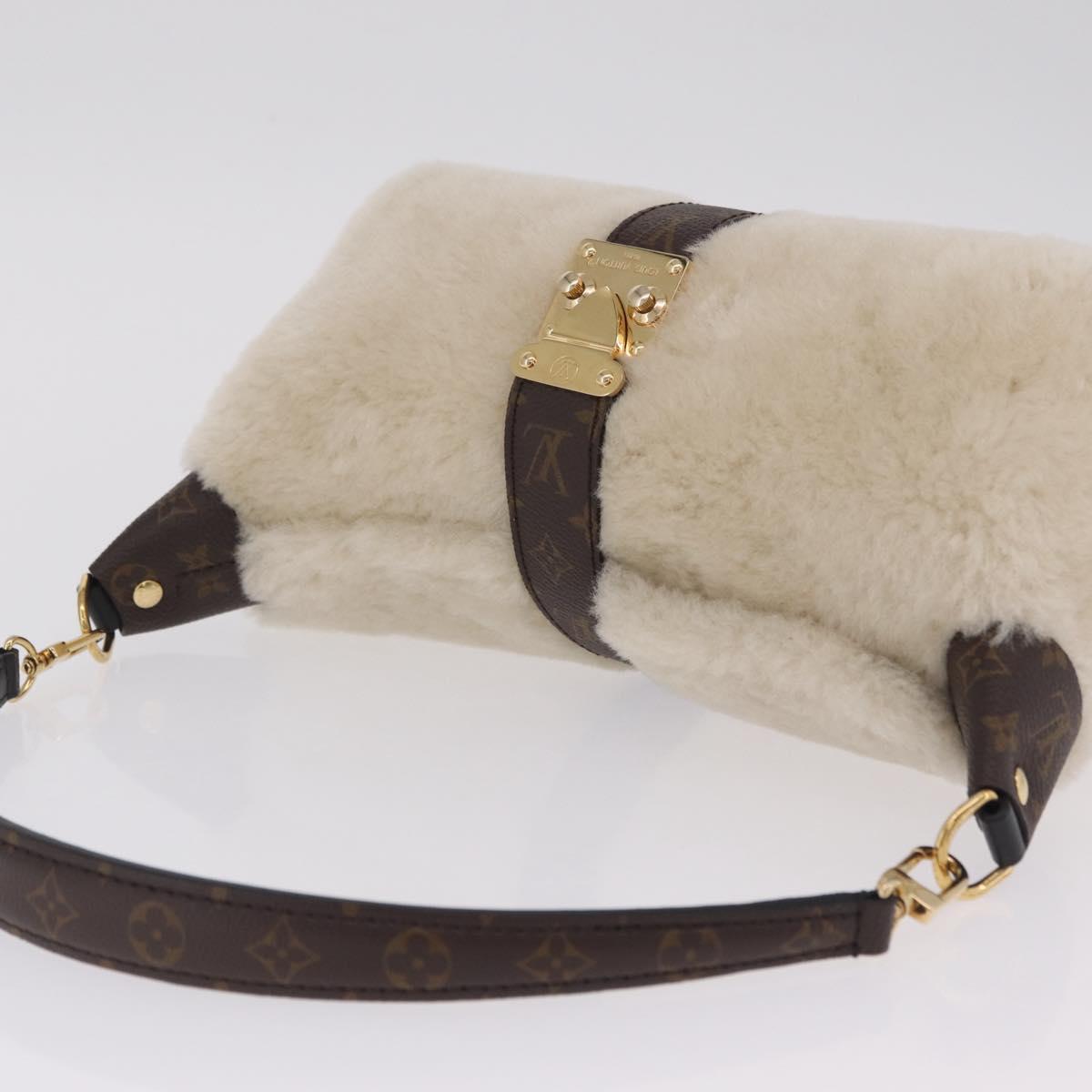 LOUIS VUITTON Monogram Pochette Mia Shoulder Bag Ivory M26245 LV Auth 210465SAM