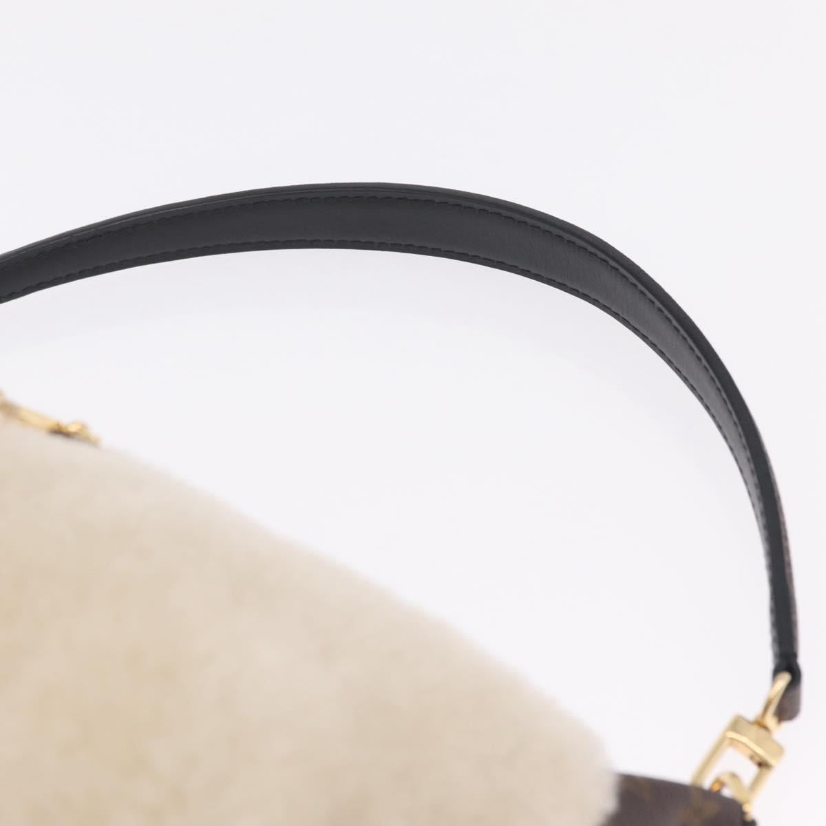 LOUIS VUITTON Monogram Pochette Mia Shoulder Bag Ivory M26245 LV Auth 210465SAM