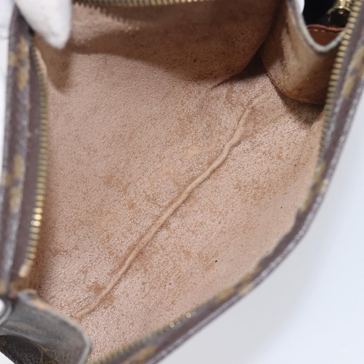 LOUIS VUITTON Monogram Poche Toilette 19 Pouch M47544 LV Auth 210470