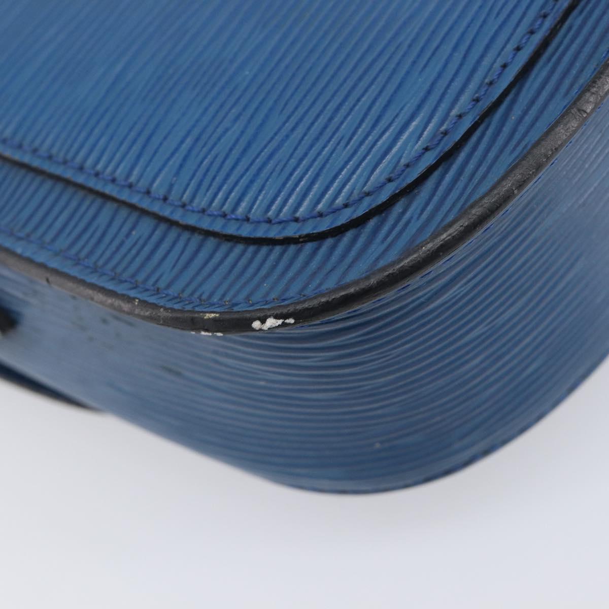 LOUIS VUITTON Epi Saint Cloud PM Shoulder Bag Blue M52195 LV Auth 210481