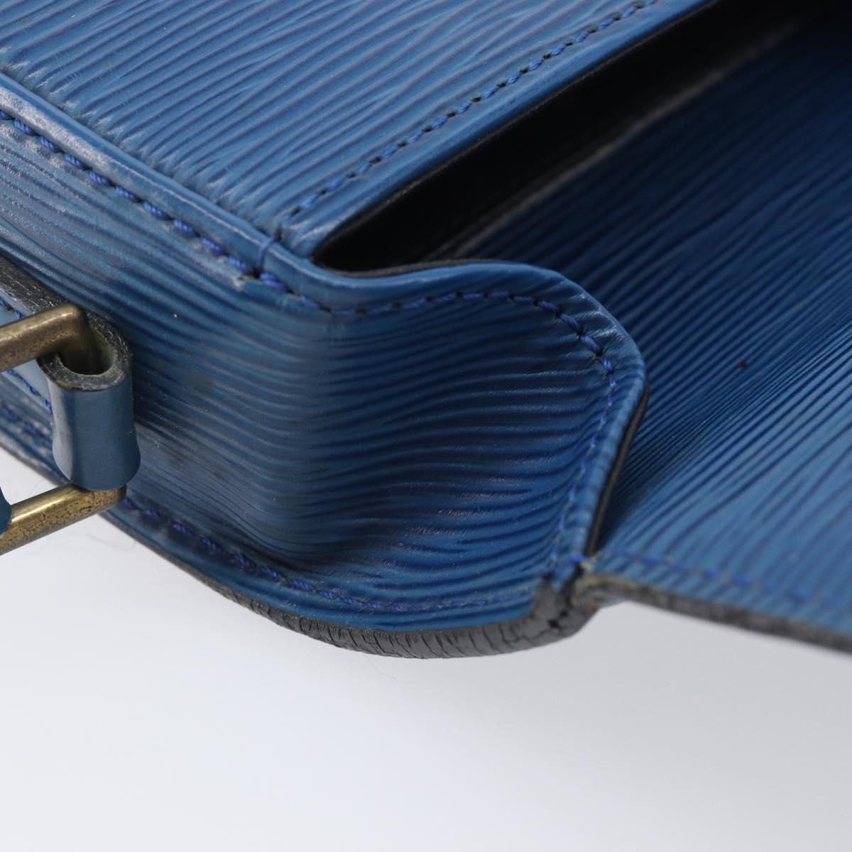 LOUIS VUITTON Epi Saint Cloud PM Shoulder Bag Blue M52195 LV Auth 210481