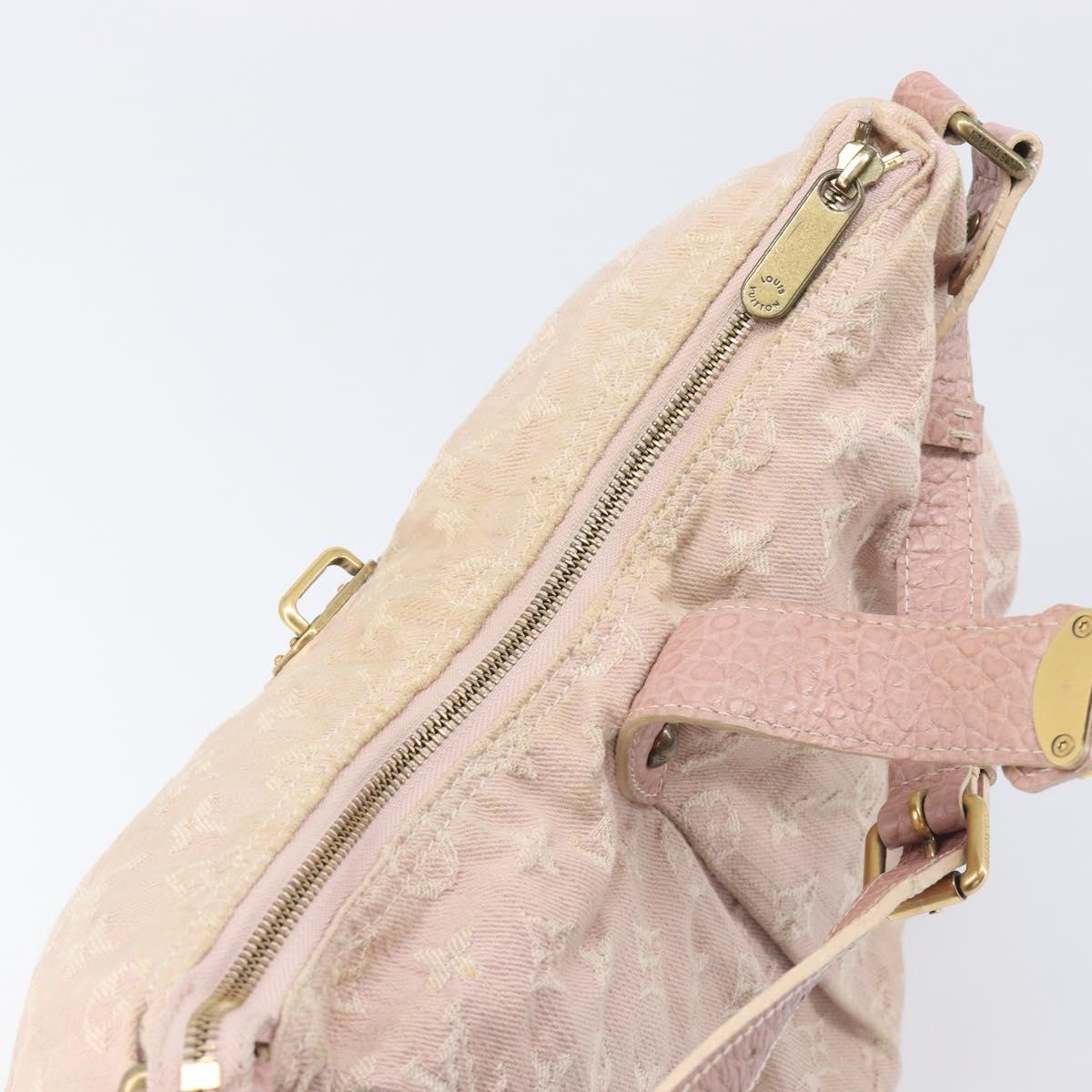 LOUIS VUITTON Monogram Denim Slytree Shoulder Bag Pink M95833 LV Auth 210483V