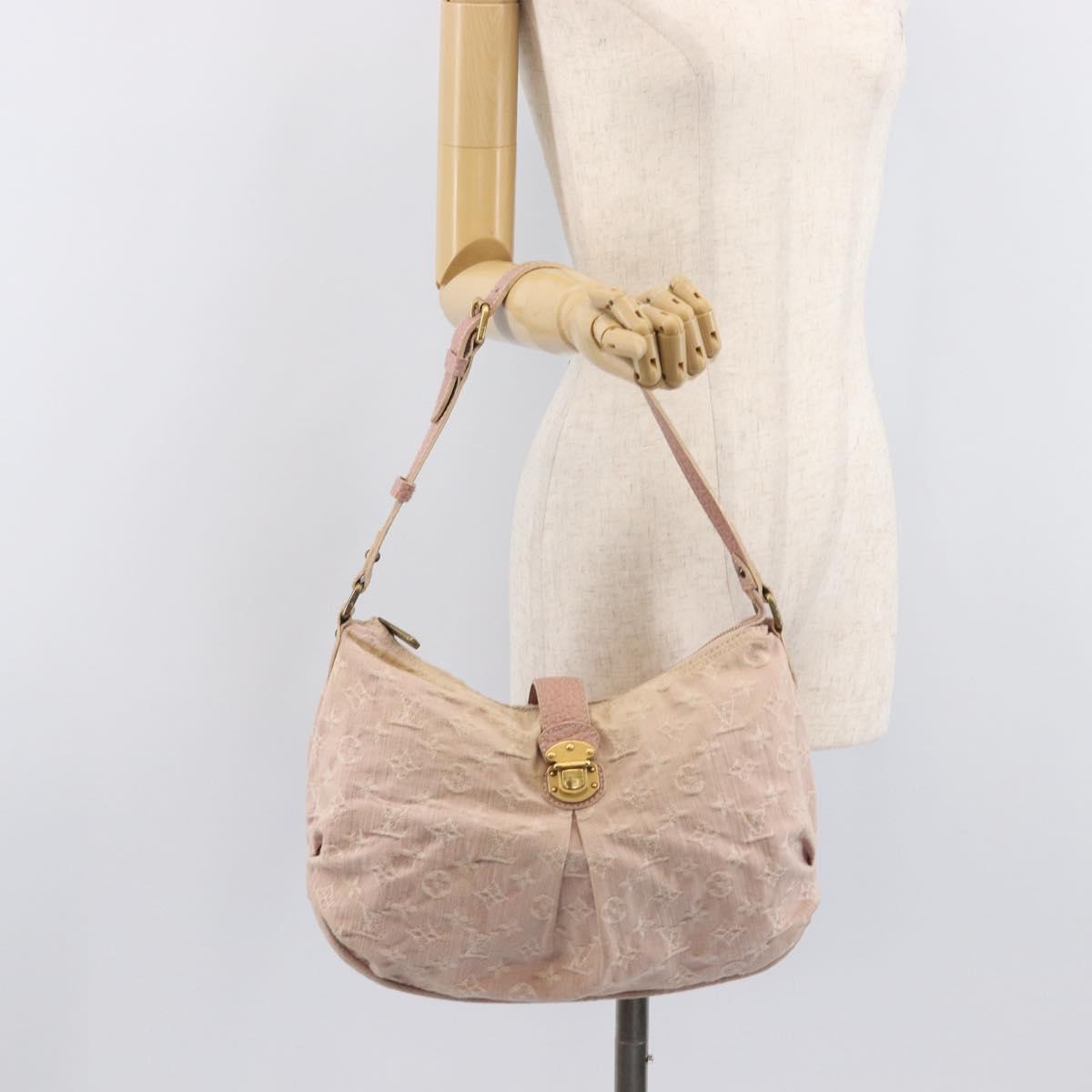 LOUIS VUITTON Monogram Denim Slytree Shoulder Bag Pink M95833 LV Auth 210483V
