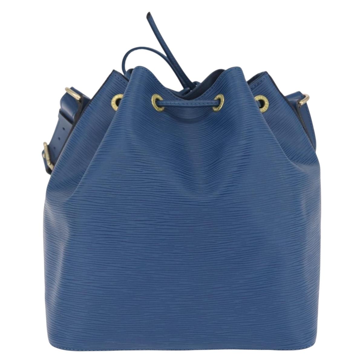 LOUIS VUITTON Epi Petit Noe Shoulder Bag Blue M44105 LV Auth 210489V
