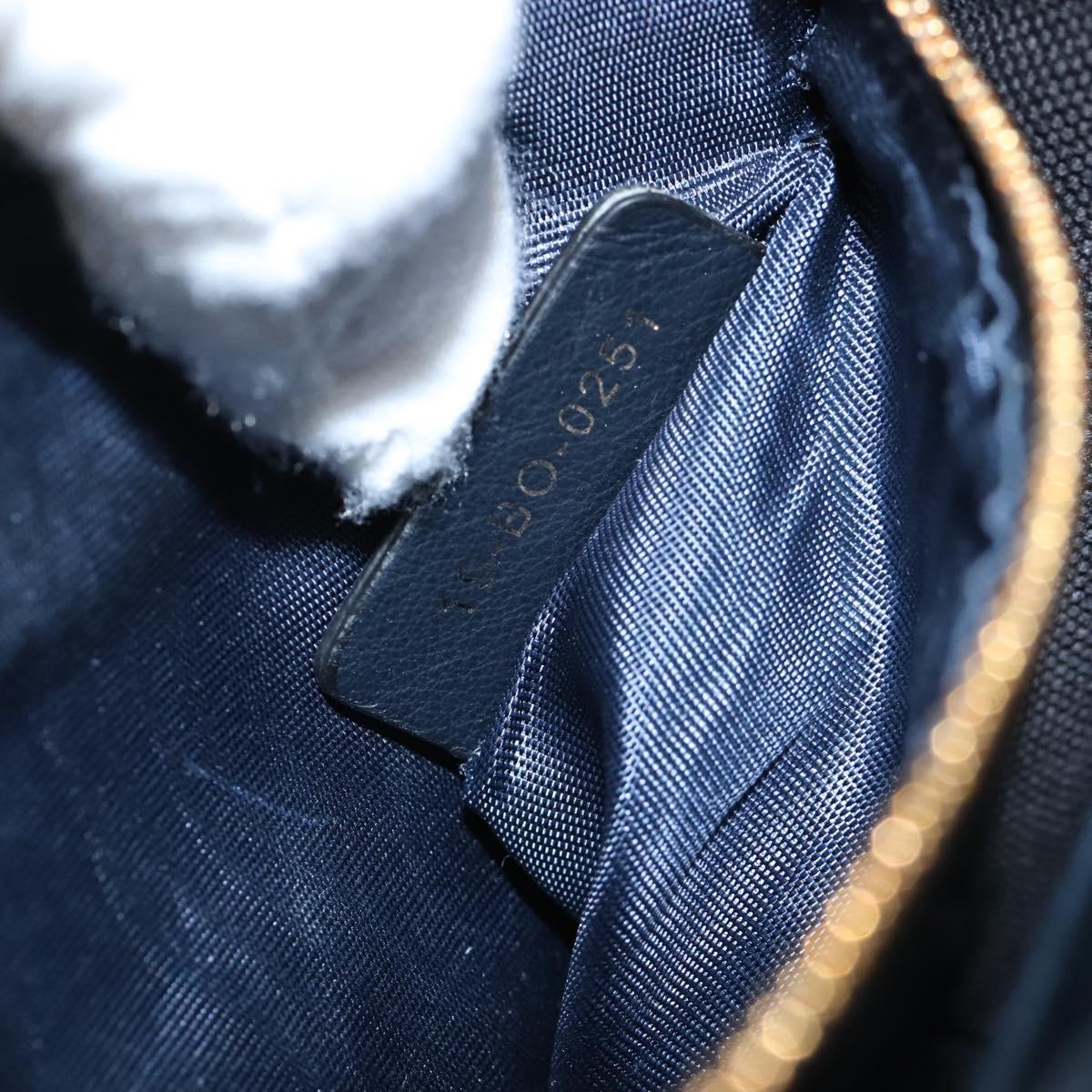 Christian Dior Oblique Montaigne Trotter Canvas Chain Bag 2way Navy Auth 210494V