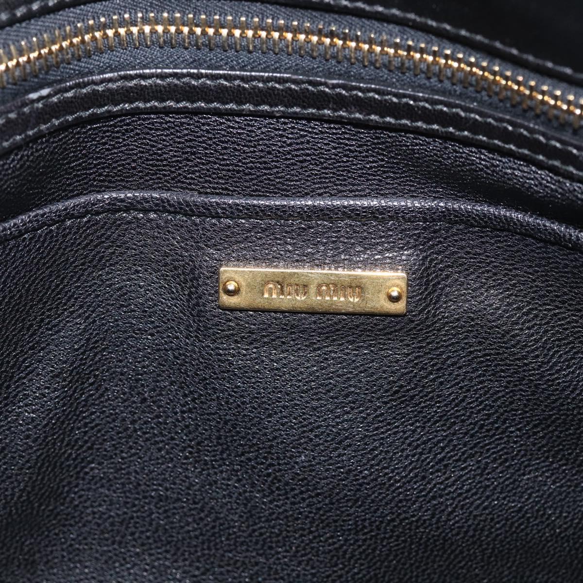 Miu Miu Hand Bag Leather 2way Red Gold Auth 210504V