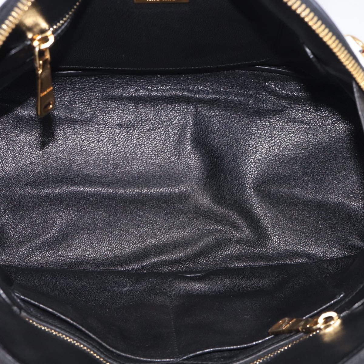 Miu Miu Hand Bag Leather 2way Red Gold Auth 210504V